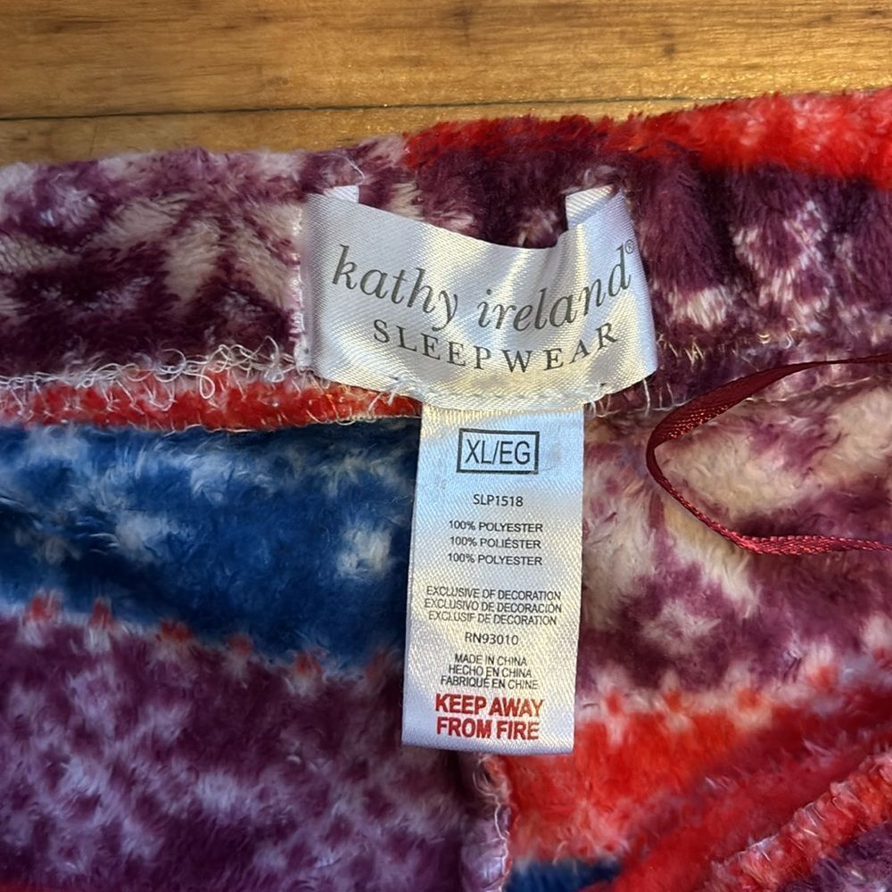 Kathy Ireland Cozy & Colorful Soft Pajama Pants (XL) - Picture 5 of 5